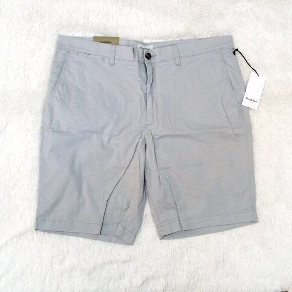 Men's Flat-Front Linden Shorts (Size 38 / 10" Inseam) "LIGHT GRAY" ~ NEW!!! - Picture 2 of 7
